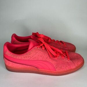 PUMA Suede Triplex Mono Quake - Sunblaze Men Size 11.5 Red Shoes Sneakers